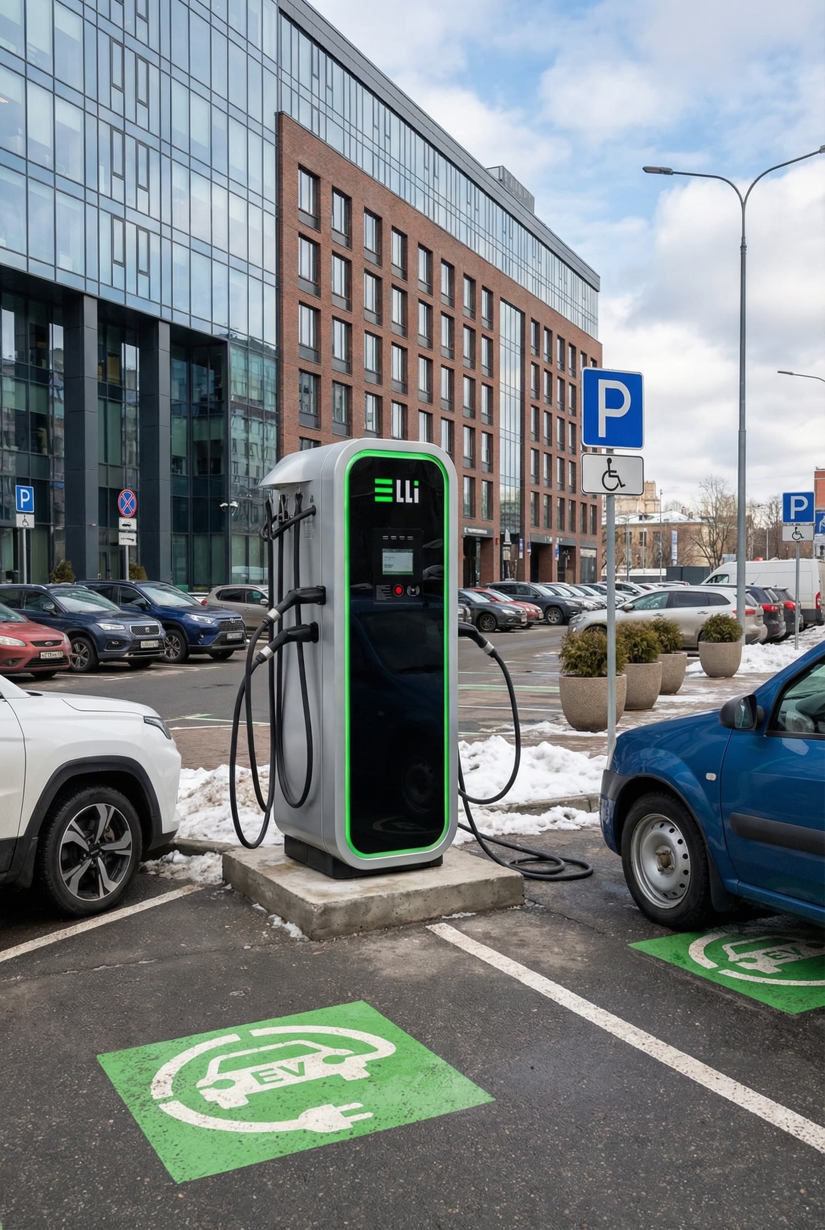 Зарядная станция ELLI для АЗС и придорожных комплексов